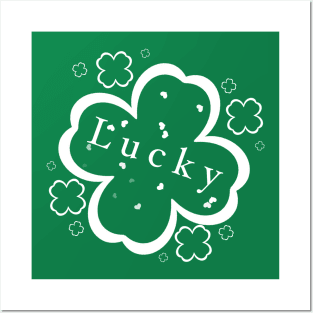 Lucky clover Posters and Art